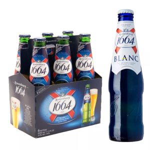 Kronenbourg 1664 Blanc Beer in Blue 25cl / 33cl Bottles / 50cl